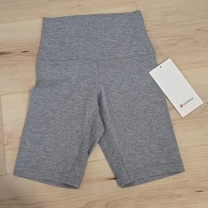 NWT Lululemon Align HR Short, 8", Heathered Core Medium Grey, Size 2